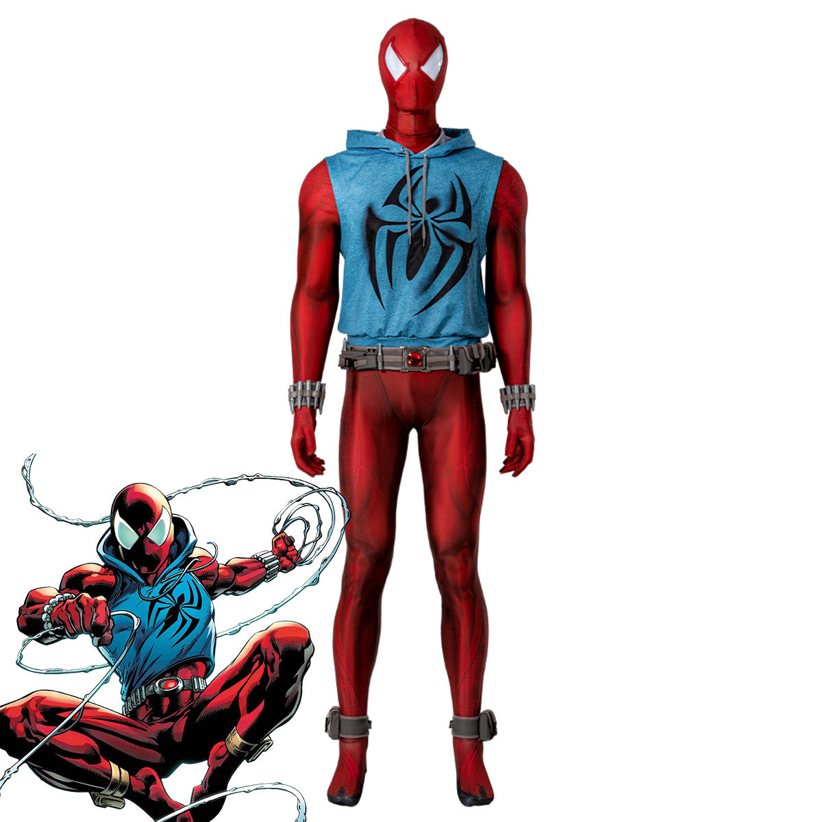 Spider-Man: Across the Spider-Verse Scarlet Spider Cosplay Costume
