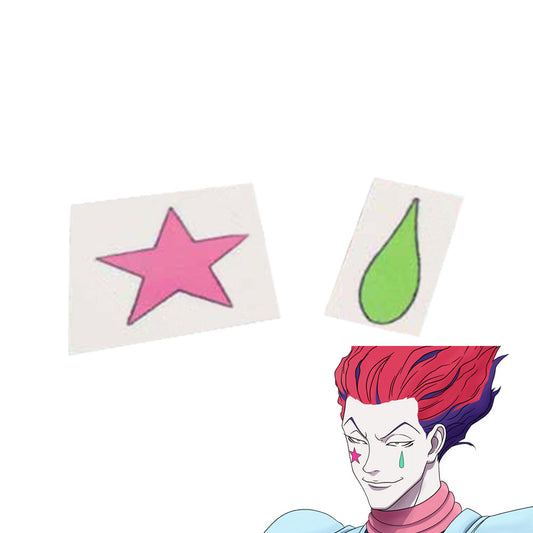 Hunter X Hunter Hisoka Morow Tattoo Sticker Cosplay Accessory Prop