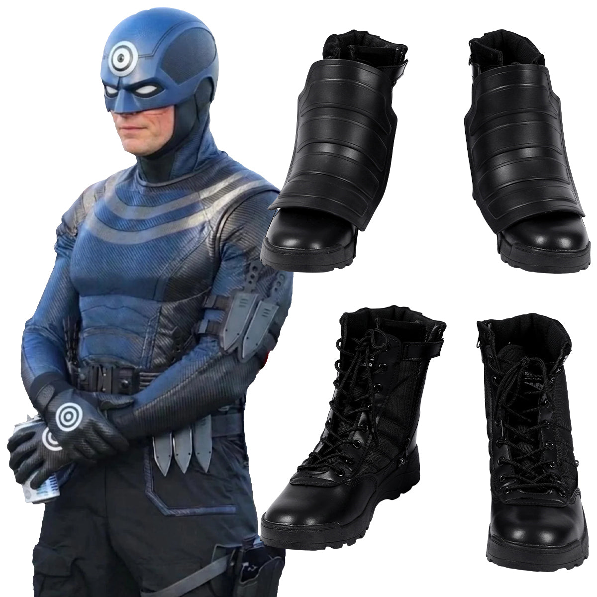 Daredevil Born Again Season 3 Bullseye Black Cosplay Shoes