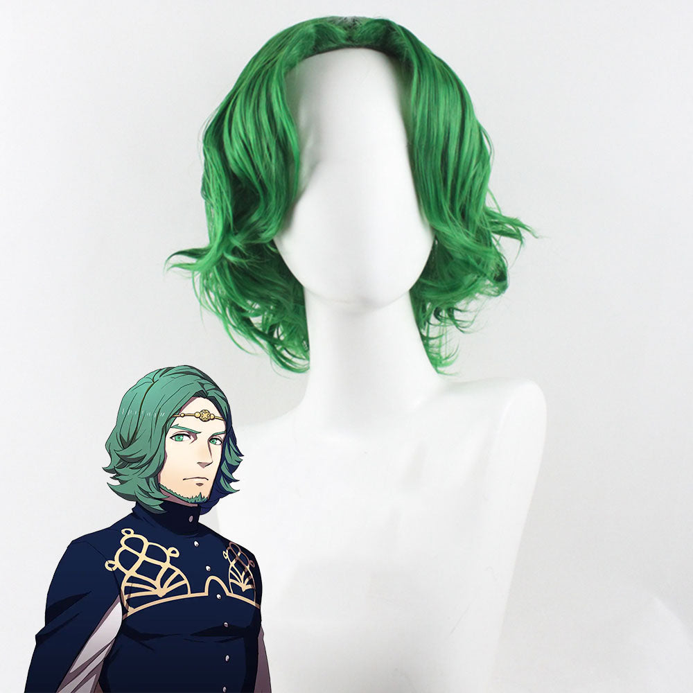 FE Three Houses Seteth Green Cosplay Wig
