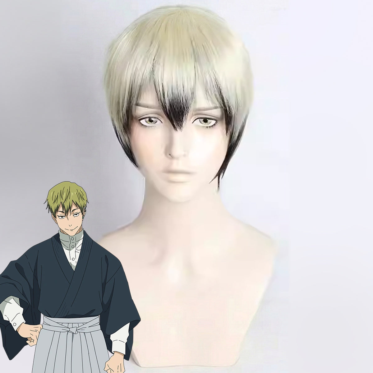 Motosega Uomo Denji Parrucca Cosplay Dorata