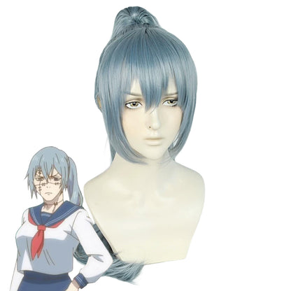 Genshin Impact Yelan Noir Violet Cosplay Perruque