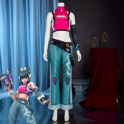 OVERWATCH 2 X LE SSERAFIM FEARLESS Juno Cosplay Costume