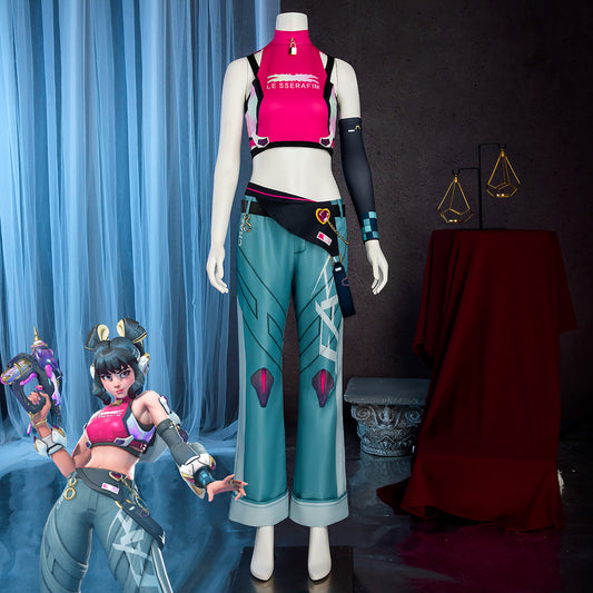 OVERWATCH 2 X LE SSERAFIM FEARLESS Juno Cosplay Costume