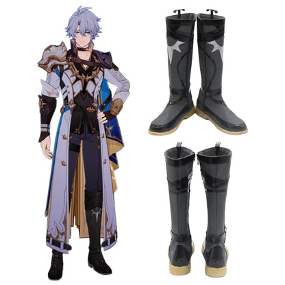 Honkai: Star Rail The Chrysos Heirs Phainon Black Shoes Cosplay Boots