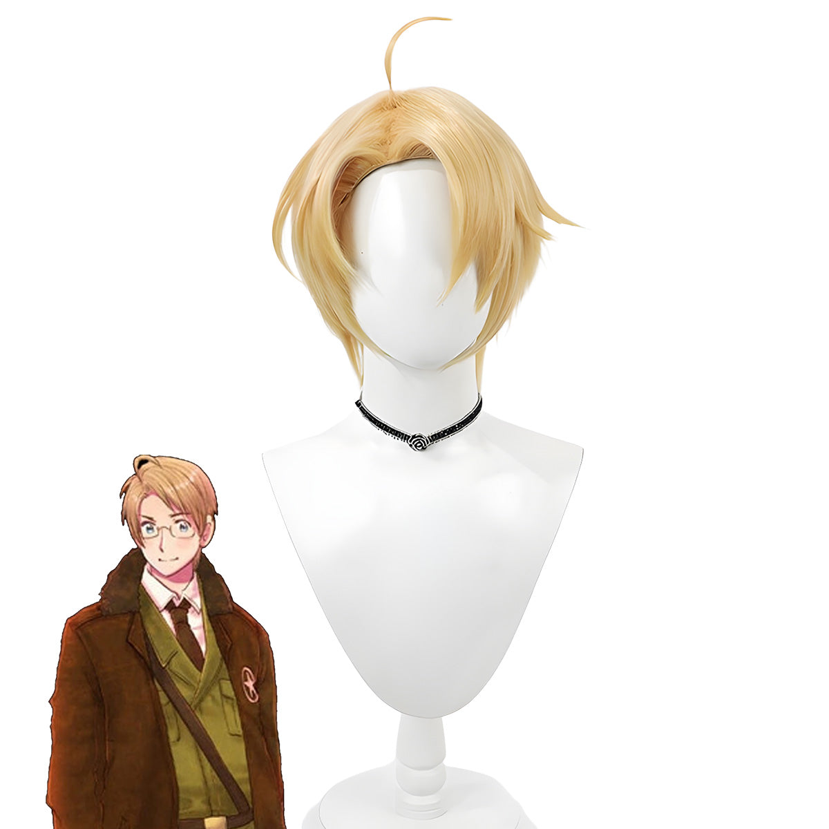 Chainsaw Man Denji Goldene Cosplay Perücke