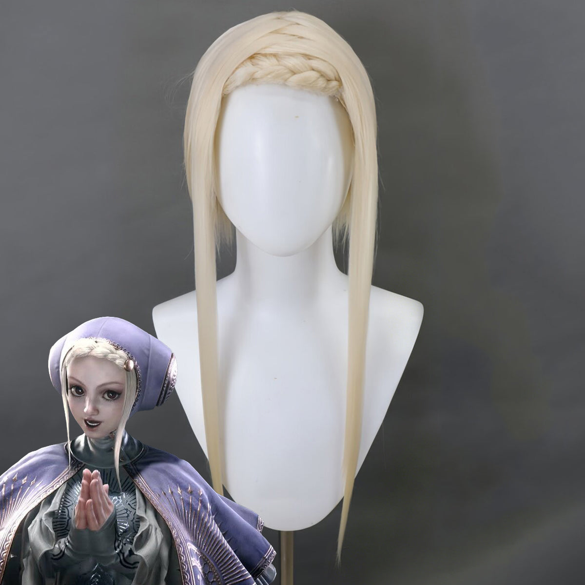 Honkai: Parrucca cosplay d'argento di Star Rail Arlan