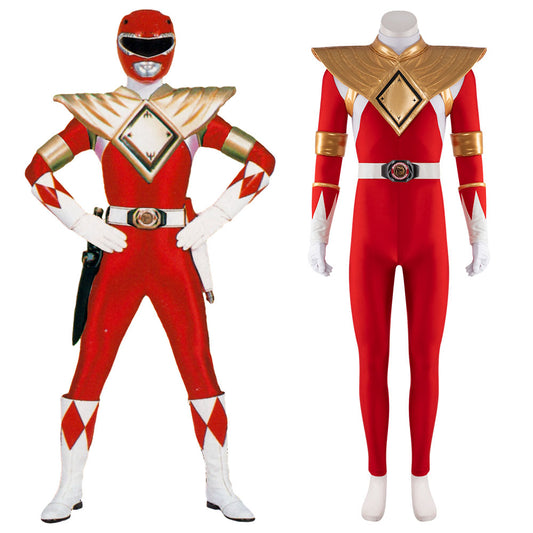 Mighty Morphin Power Rangers Armored Red Ranger Cosplay Costume