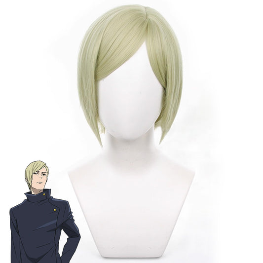 Genshin Impact Yelan Negro Morado Cosplay Peluca