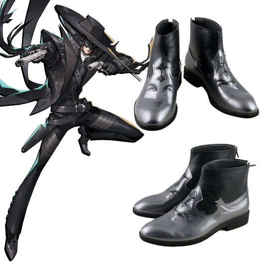 Persona 5 Scramble: The Phantom Strikers Zenkichi Hasegawa Wolf Black Cosplay Shoes
