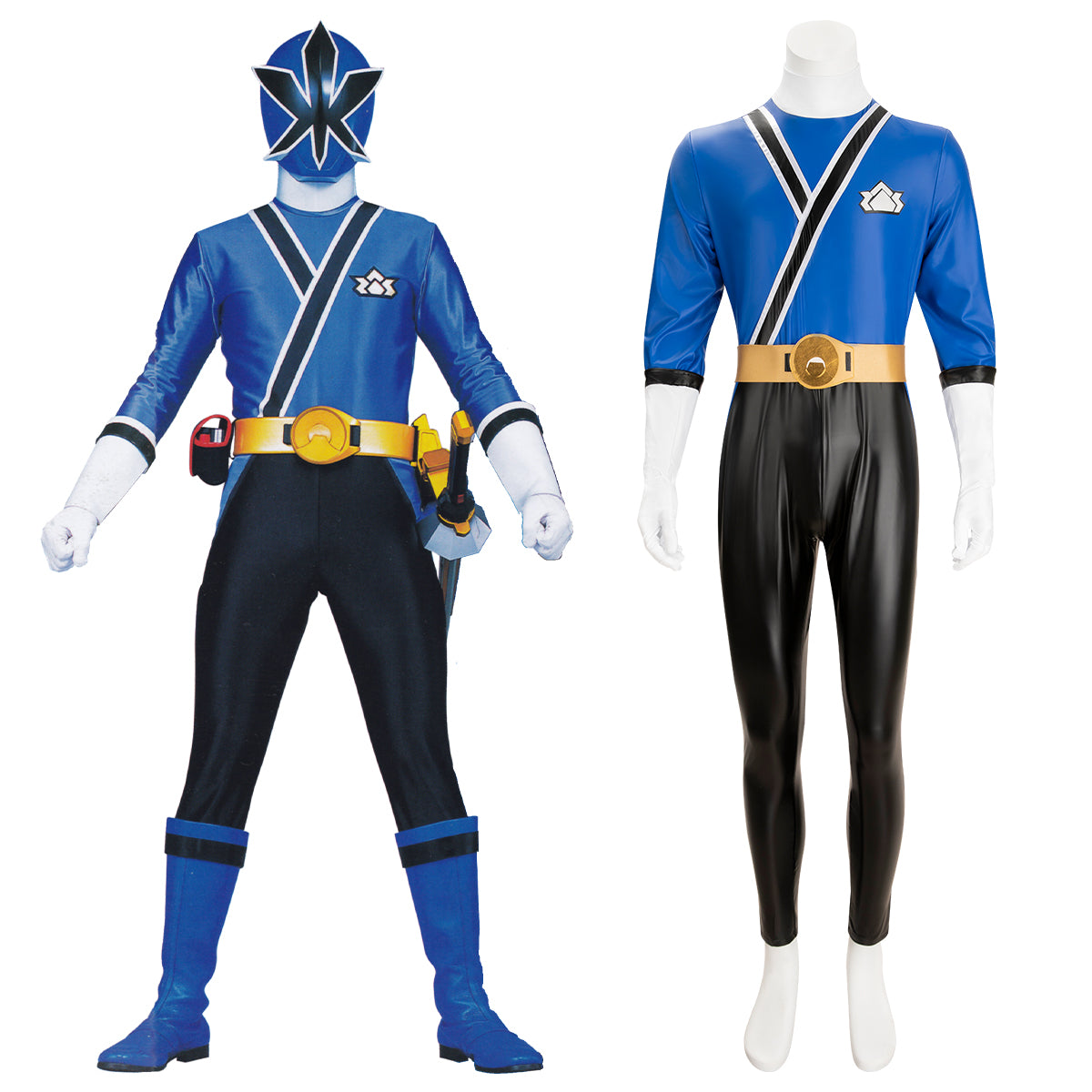 Power Rangers Samurai Blue Samurai Ranger Cosplay Costume – Gcosplay