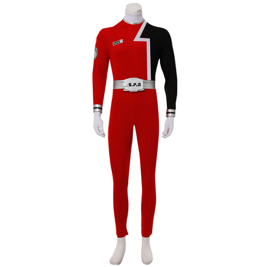 Power Rangers SPD Red SPD Ranger Cosplay Costume