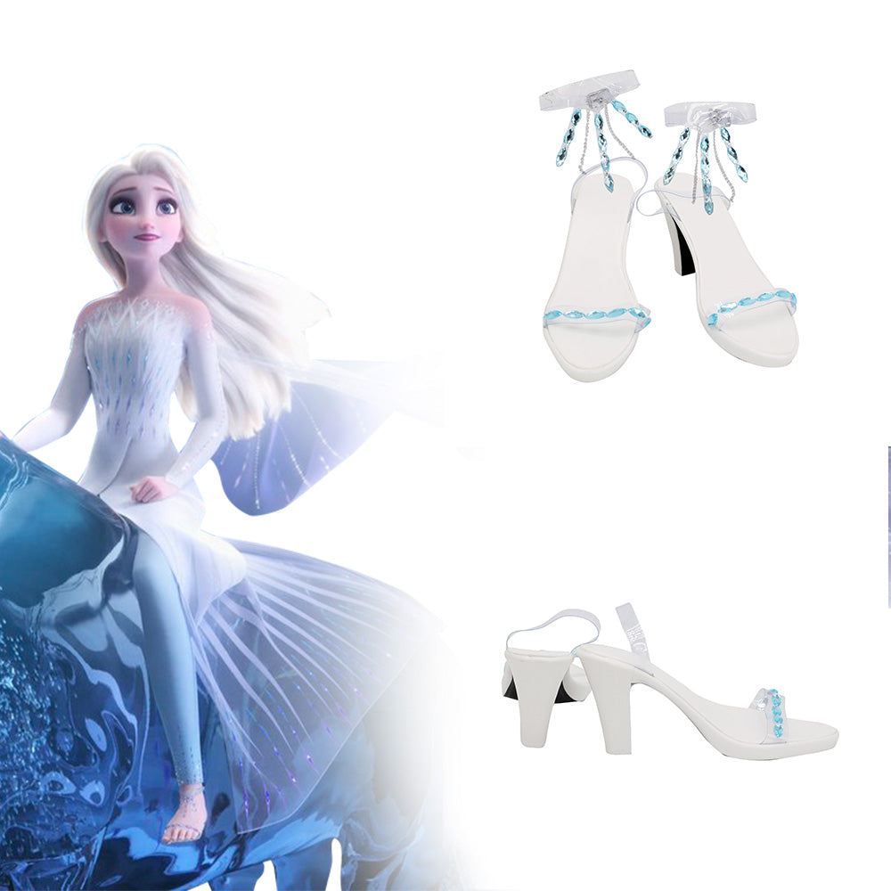 Frozen 2 Elsa Blue Cosplay Shoes