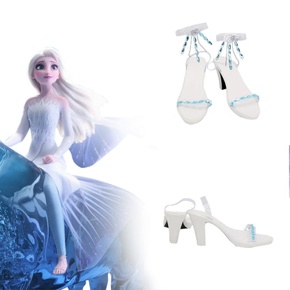 Frozen 2 Elsa Blue Cosplay Shoes
