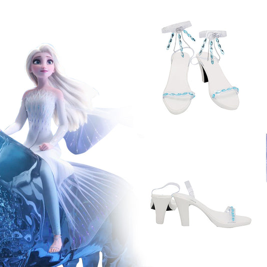 Frozen 2 Elsa Blue Cosplay Shoes
