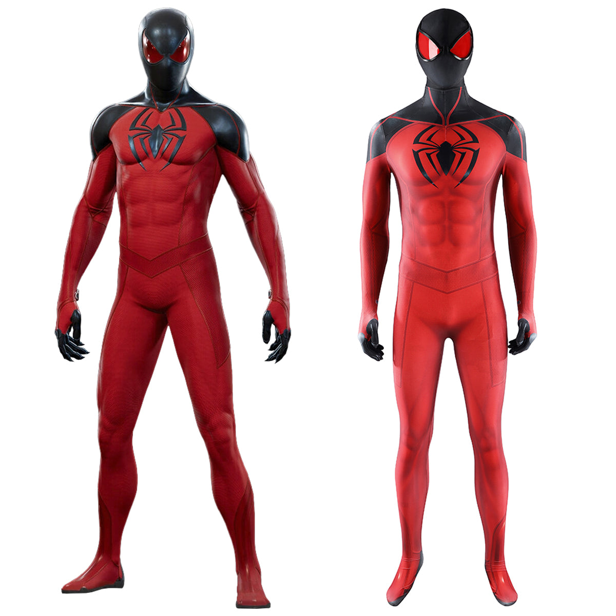 PS5 Marvel Spider-Man Scarlet Spider II Suit Jumpsuit Cosplay Costume