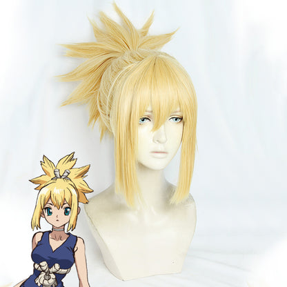 Zhongli von Genshin Impact Halloween braune Cosplay-Perücke