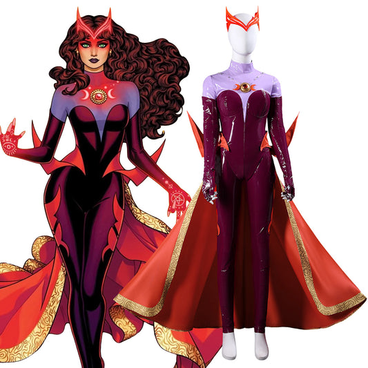 Marvel Comics The new Sorcerer Supreme Scarlet Witch Cosplay Costume