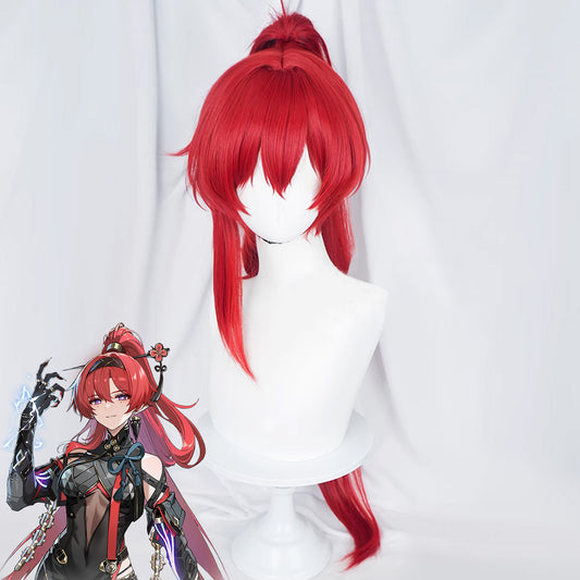 Wuthering Waves Yinlin Red Cosplay Wig