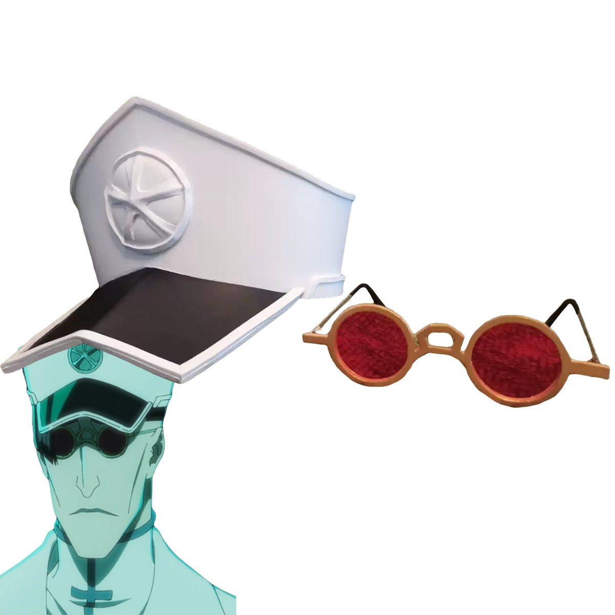 Bleach Quincy Hat Glasses Cosplay Accessory Prop