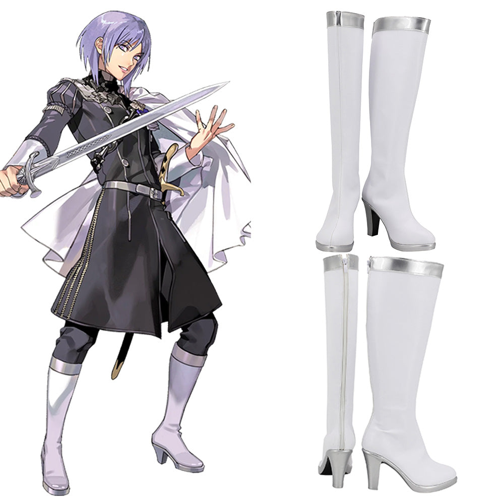 Akatsuki Deidara de Naruto Halloween zapatos blancos botas de Cosplay
