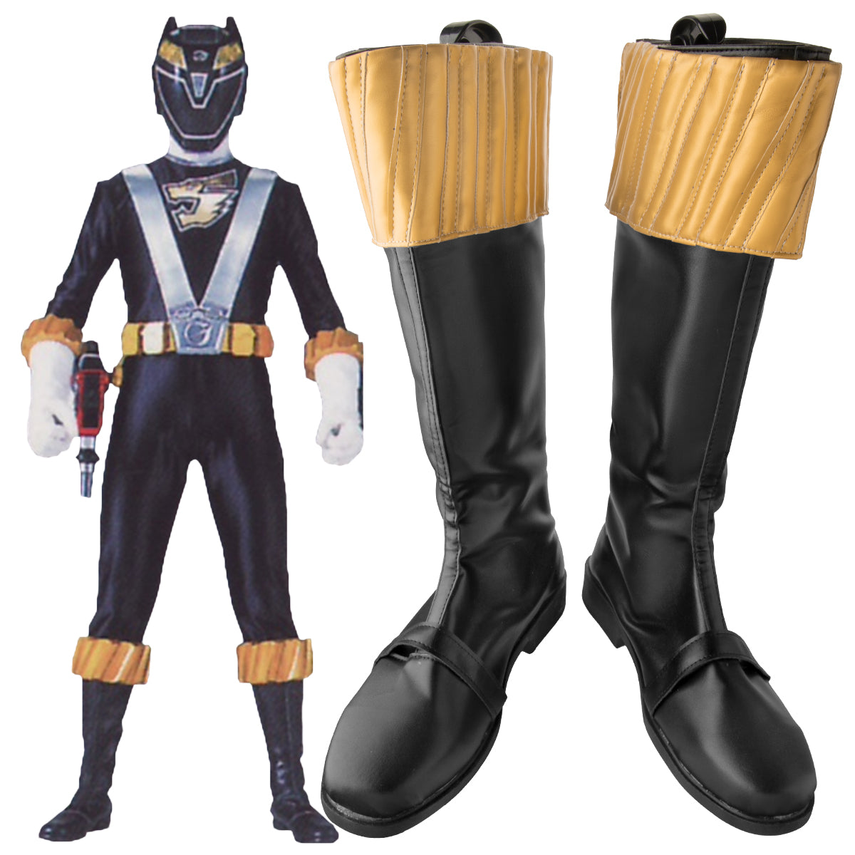 Akatsuki Deidara aus Naruto Halloween Weiße Schuhe Cosplay Stiefel