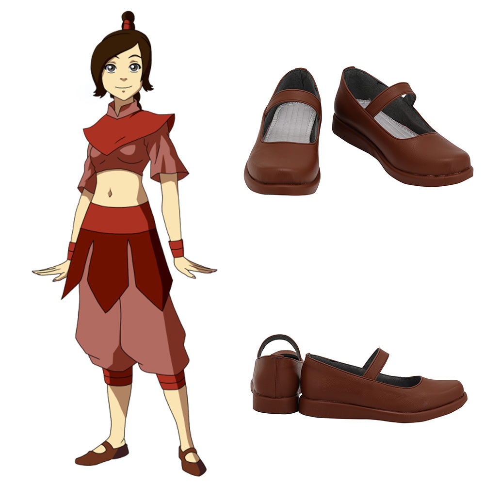 Avatar: The Last Airbender Ty Lee Brown Cosplay Shoes