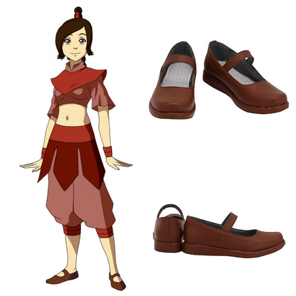 Avatar: The Last Airbender Ty Lee Brown Cosplay Shoes