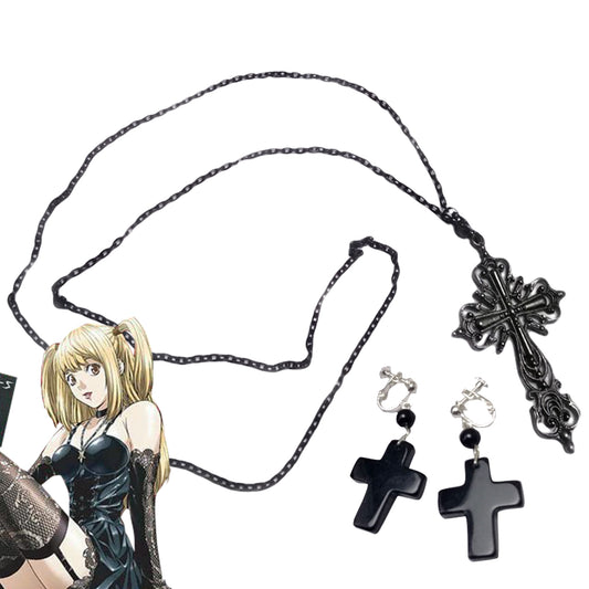 Death Note Misa Amane Punk Gothic Halloween Cosplay Accessory Prop