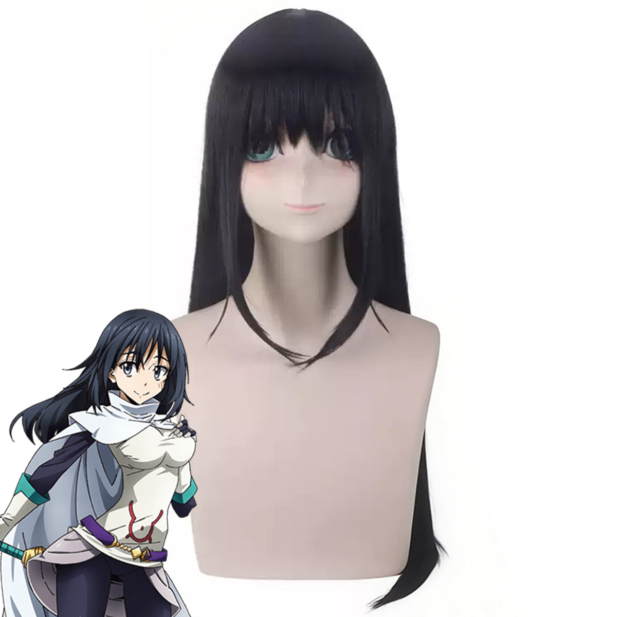 That Time I Got Reincarnated as a Slime Tensei Shitara Suraimu Datta Ken Shizu Dark Blue Cosplay Wig- 473B