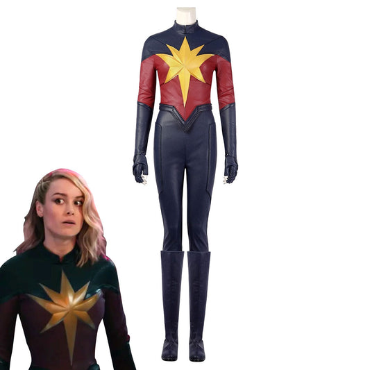 Captain Marvel 2 The Marvels Carol Danvers Jumpsuit Premium Edition Cosplay Costume