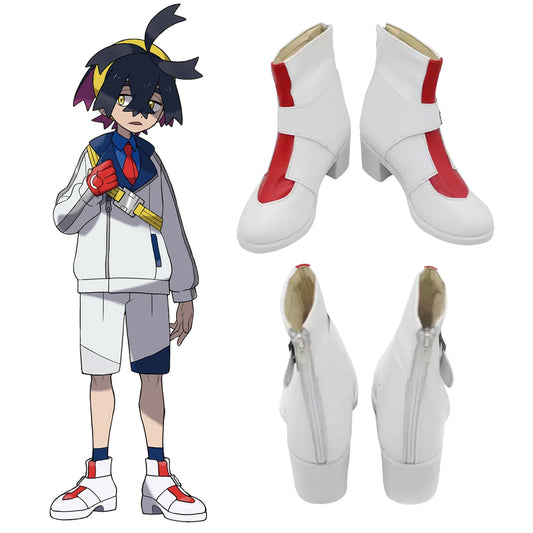 Akatsuki Deidara aus Naruto Halloween Weiße Schuhe Cosplay Stiefel