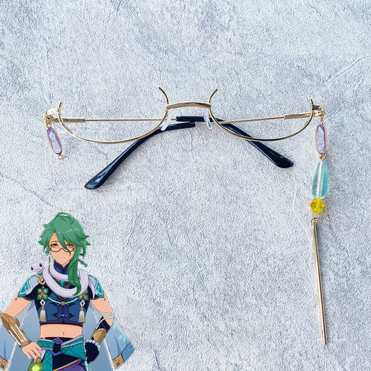 Genshin Impact Baizhu Glasses Cosplay Accessory Prop