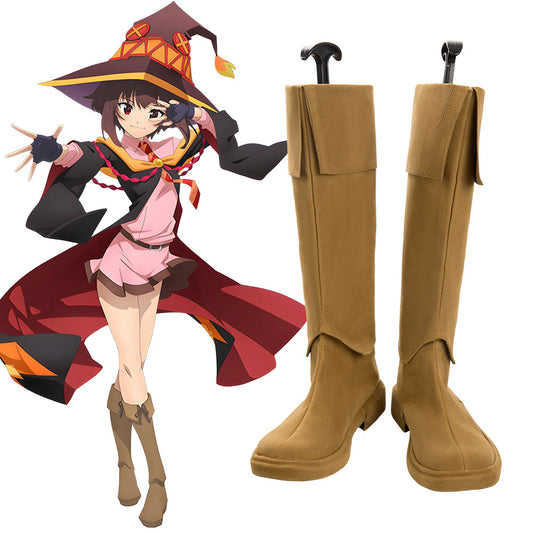 Kono Subarashii Sekai ni Bakuen wo! Konosuba: An Explosion on This Wonderful World! Megumin Brown Cosplay Shoes