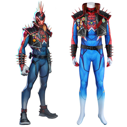 Marvel Rivals Punk Spider-Man Cosplay Costume