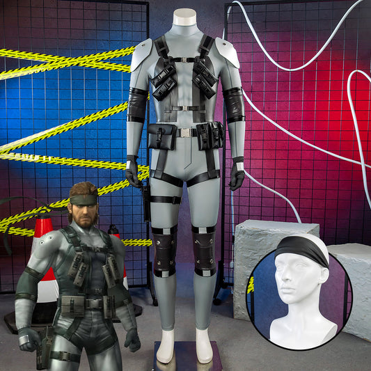 Metal Gear Solid 2 Solid Snake Cosplay Costume