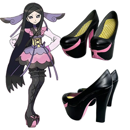 PM XY PM X and Y PM Valerie Black Cosplay Shoes