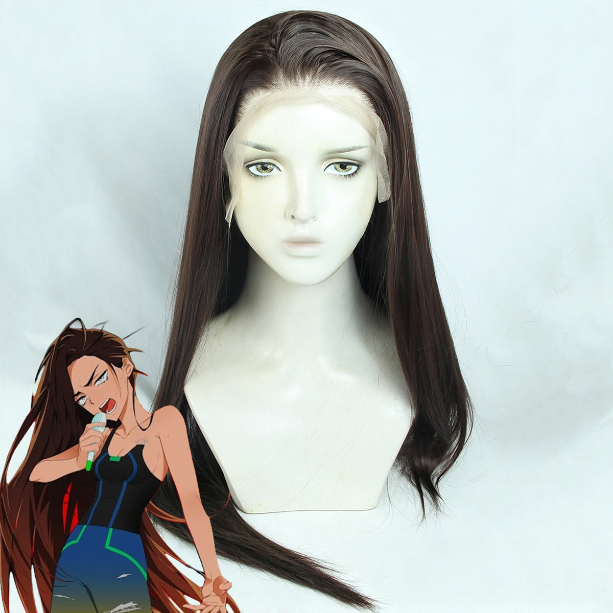 Alien Stage Hyuna Brown Cosplay Wig