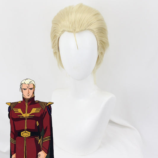 Mobile Suit Gundam: Char's Counterattack Char Aznable Golden Cosplay Wig