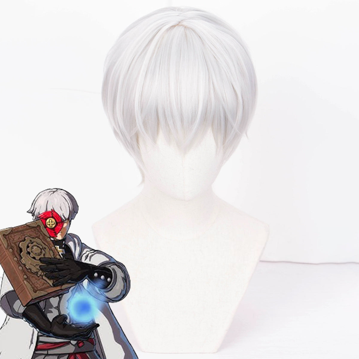 Guilty Gear Strive Asuka White Cosplay Wig