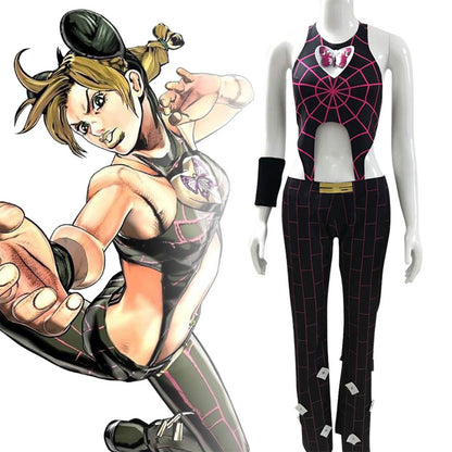 JoJo's Bizarre Adventure: Stone Ocean Jolyne Cujoh Black Cosplay Costume