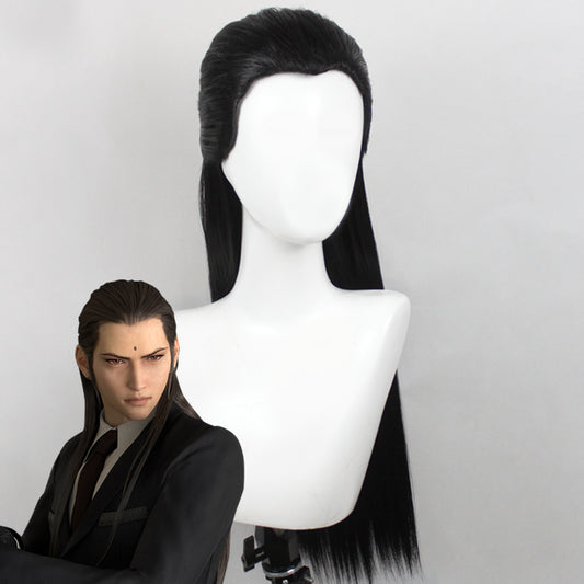 Final Fantasy VII Remake FF7 Tseng Black Cosplay Wig