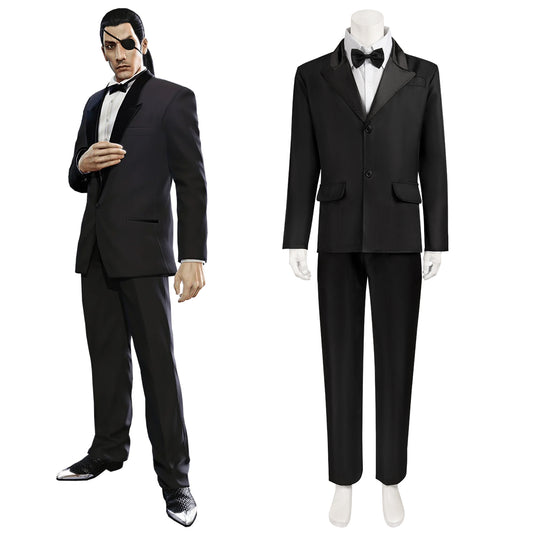 Yakuza Goro Majima Black Cosplay Costume