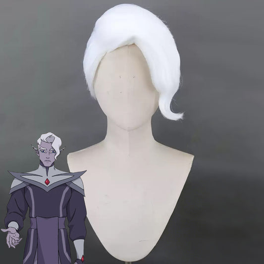 Critical Role The Mighty Nein Essek Thelyss White Cosplay Wig