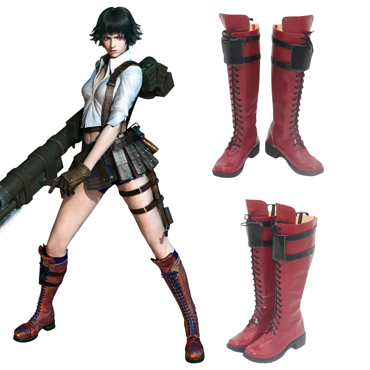 Akatsuki Deidara aus Naruto Halloween Weiße Schuhe Cosplay Stiefel