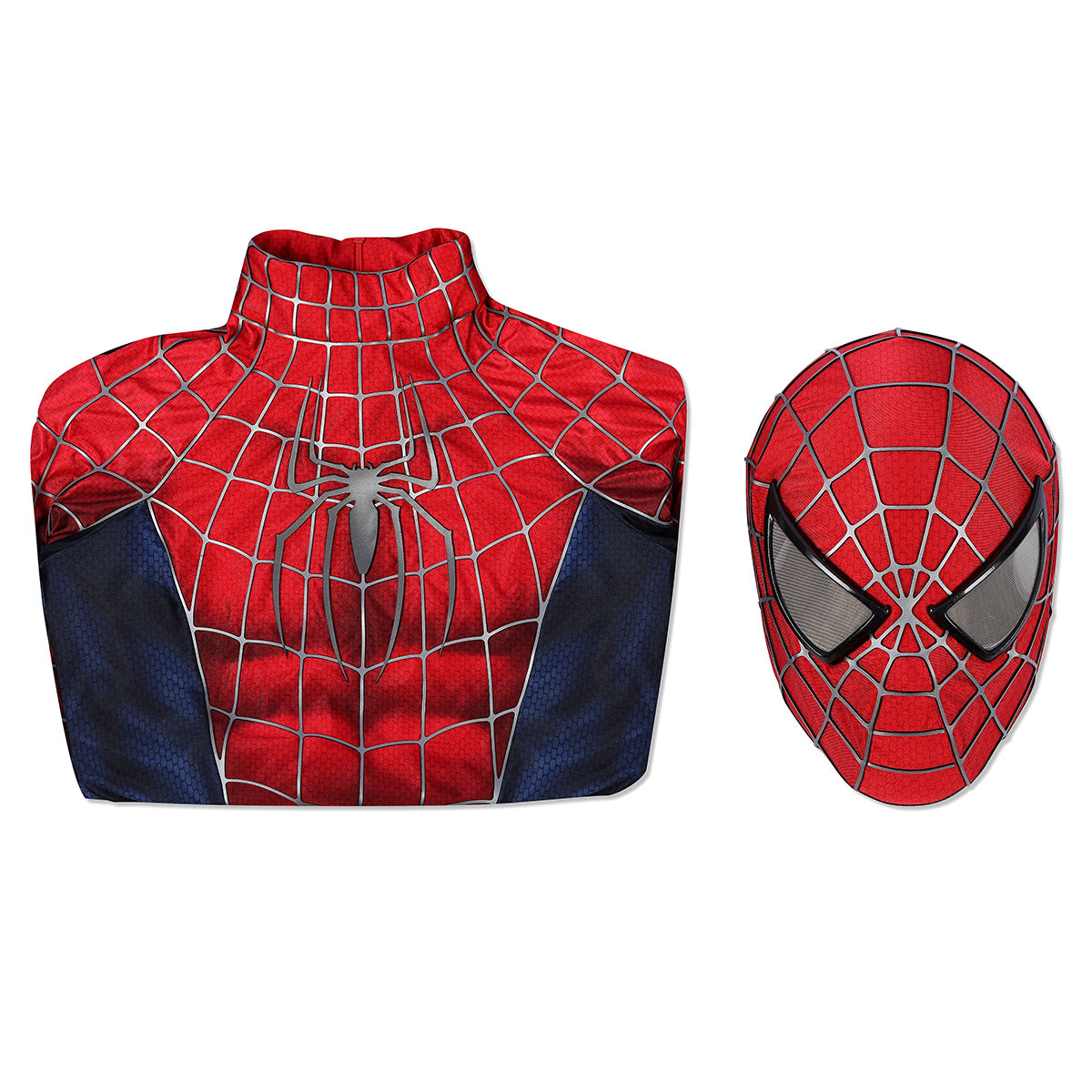 Marvel 2002 Movie Spider-Man Peter Parker Tobey Maguire Premium Edtion Cosplay Costume
