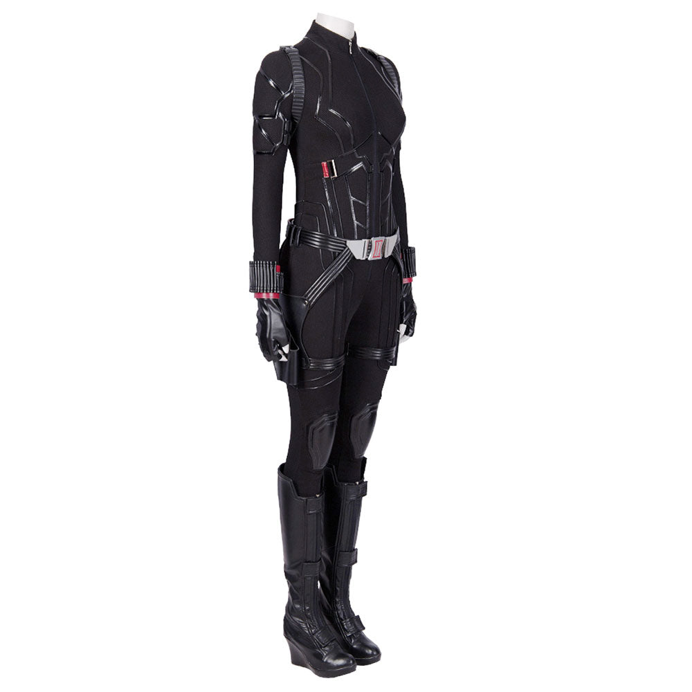 Marvel Avengers 4: Endgame Avengers Black Widow Natasha Romanoff Halloween Cosplay Costume-No Boots