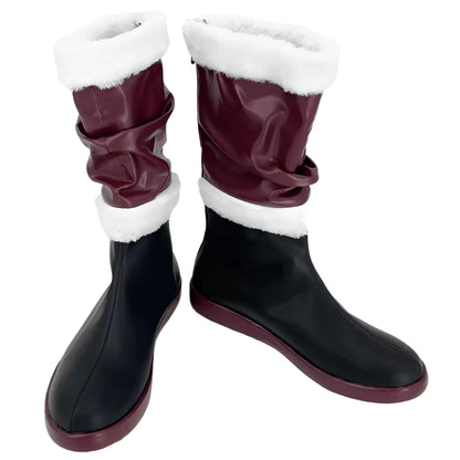 Akatsuki Deidara de Naruto Halloween zapatos blancos botas de Cosplay
