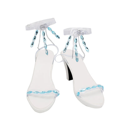 Frozen 2 Elsa Blue Cosplay Shoes