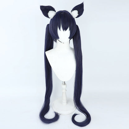 Blue Archive Kuromi Serika Black Cosplay Wig